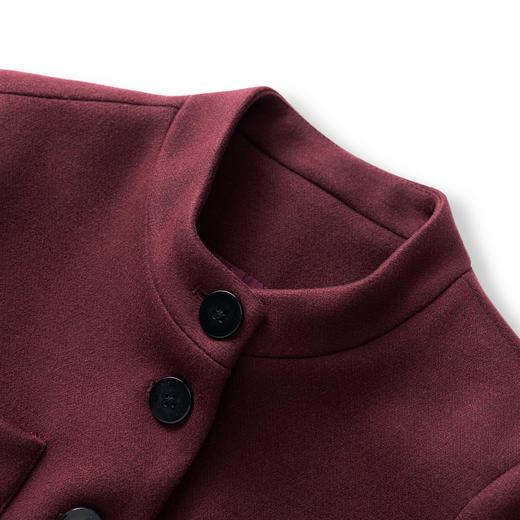 「高货wl」全新升级【铂金会员441/天猫599/差价158】(99300)洛诗琳2025秋冬羊毛呢收腰西服外套高腰微喇休闲裤两件套 商品图4