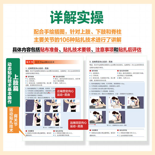 动态贴扎技术图谱 运动损伤预防  运动康复师队医指南 运动医学贴扎 肌内效贴扎 商品图1