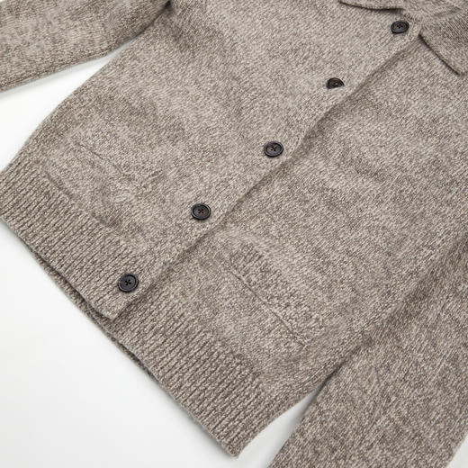 ROMI STUDIO“老钱腔调”丝光羊毛混纺牛角扣开襟毛衫 RWCWSG7200 商品图7