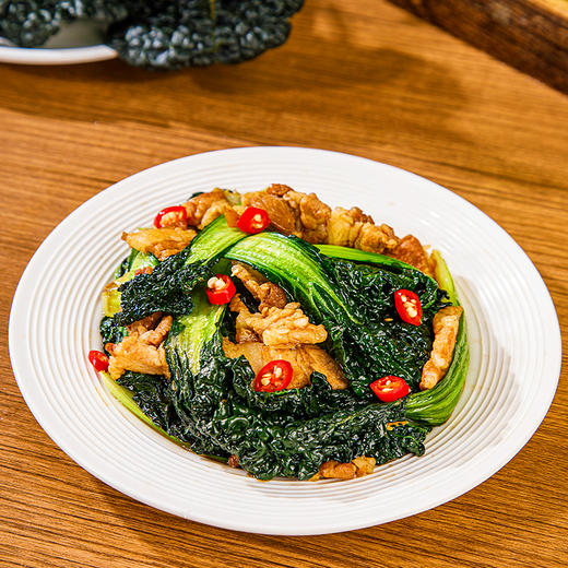 『湖北随州泡泡青』皱叶黑白菜，饱满柔嫩，叶肉厚实，叶泡墨绿，清新爽口，现摘现发 商品图4