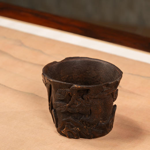 清 竹雕松树纹爵杯 商品图1