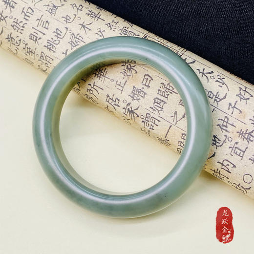 和田玉手镯（青）；57# 商品图0