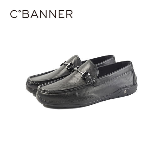 千百度2026春季男鞋甄选优质牛皮革 柔软舒适乐福鞋A26116354 商品图5