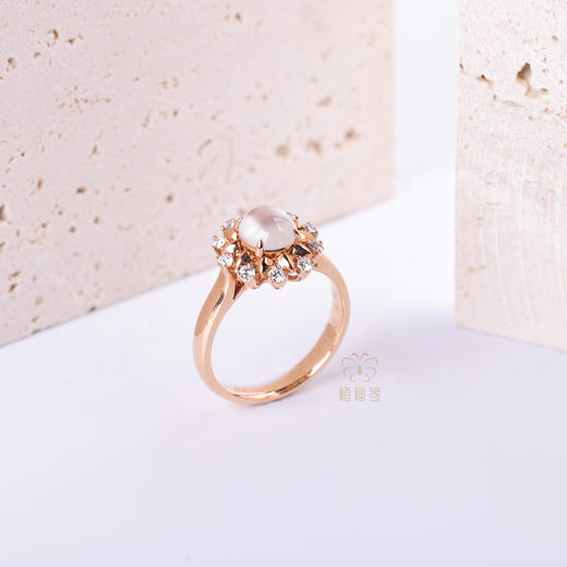 【向光而生】太阳花白蛋戒指-JZ12411027 商品图2