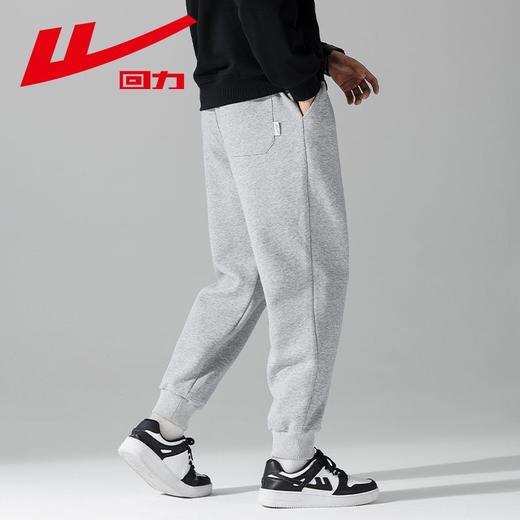 回力运动裤子男士2025秋冬新款潮宽松休闲裤夏季外穿灰色束脚卫裤 商品图8
