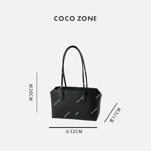 刘一一&COCOZONE简约真皮手提包高级感托特大容量包时尚23C29681 商品图1