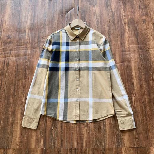 D120811复古英伦感上衣女春秋新品舒适时尚设计格纹长袖衬衫衬衣 商品图10