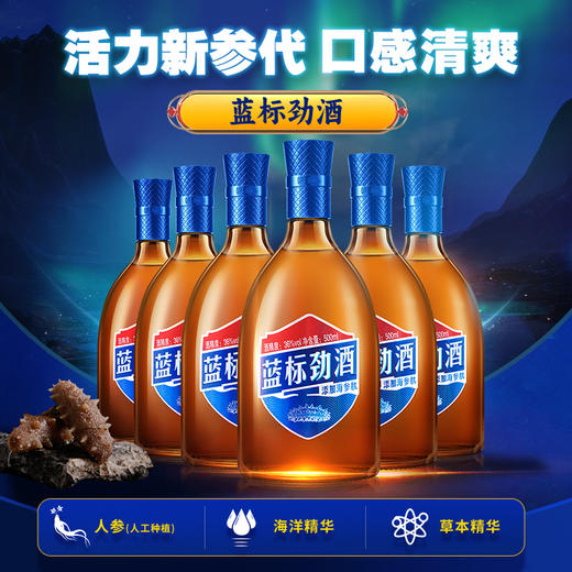 500ml36度蓝标劲酒（光瓶装） 商品图2