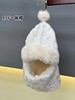 D120831实用款2025冬季新套头围脖+防寒面罩+毛线帽三合一保暖针织帽 商品缩略图13