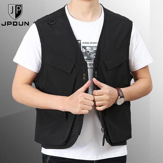 工装夏季坎肩马甲男士摄影多口袋钓鱼安全背心马夹 商品图2
