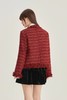 NINA RAISE 红色夹棉气质小香风粗线呢外套 21699 商品缩略图4