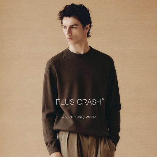 PLUS CRASH必入结构口粮打底绵羊毛混纺圆领保暖舒适内搭男女同款 商品图0