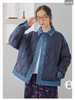 D120872棉服2025秋冬新款拼接菱格复古休闲夹棉衣外套 商品缩略图8