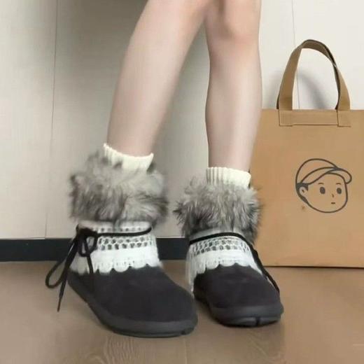 【材质柔软❗️穿感舒适】东北雪地靴女2025年秋冬季新款加厚增高防滑加绒保暖套筒棉鞋女鞋。jb 商品图3