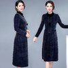 QYM 99H303中长款加绒加厚妈妈连衣裙保暖收腰显瘦时尚 商品缩略图0