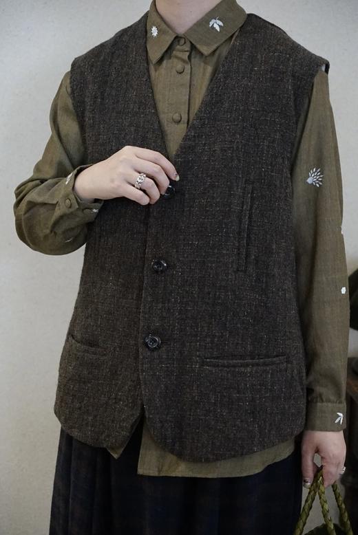 Susuri2色羊毛马甲 商品图9