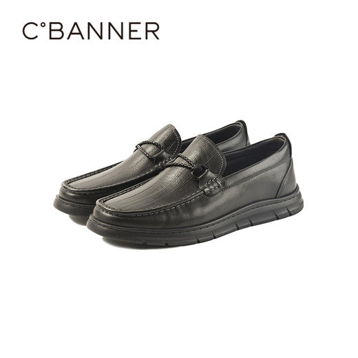 千百度2026春季男鞋质感牛皮鞋面 柔韧耐穿不变形柔感鞋A26133131 商品图4