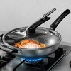 炊大皇 炒锅 316不锈钢炒菜锅双面蜂窝纹不粘炒锅32cm 可立锅盖CG32SY 商品缩略图3