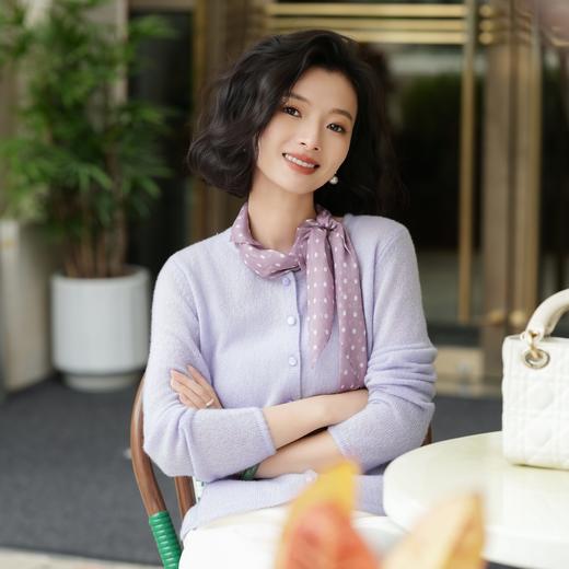 西子/【知己】桑蚕丝羊绒混纺经典百搭针织开衫/MSXS0394 商品图5