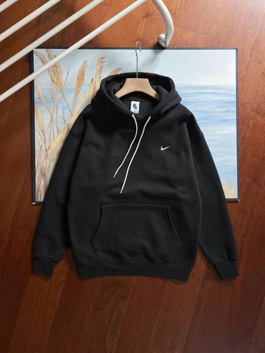 D120859加绒小logo刺绣小勾休闲潮流套头帽衫 商品图12