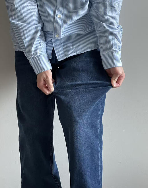 原单正品CK25年秋冬90系列男士美式复古磨绒加绒牛仔裤12.6 商品图1