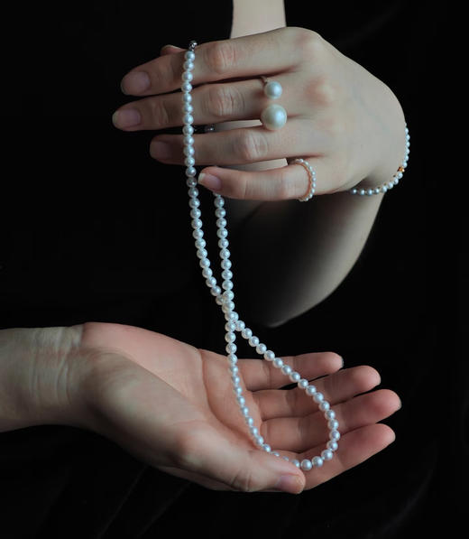 正品保真可收藏级别带大证毕业淡水珍珠最高等级akoya 商品图1