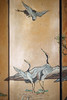 独角鹿西洋古董 20世纪中国出品湖畔仙鹤主题金地款彩雕漆六曲屏风 商品缩略图5