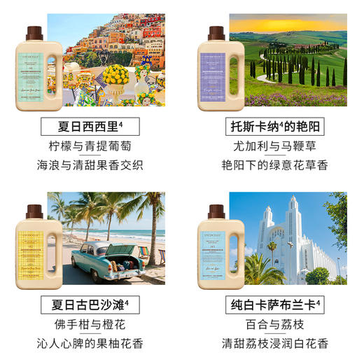 【2瓶装享：柔顺剂480ml*1袋+120ml*1袋】绽家四季繁花酵素香氛洗衣液1700m 商品图4