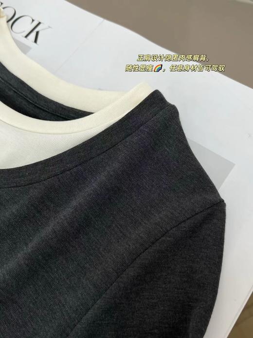 D120848撞色假两件柔软舒适单穿内搭针织打底衫 商品图10