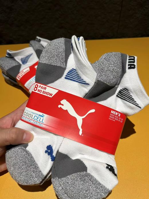 D120841无骨网眼设计一卡8双男士毛巾底短袜 商品图1