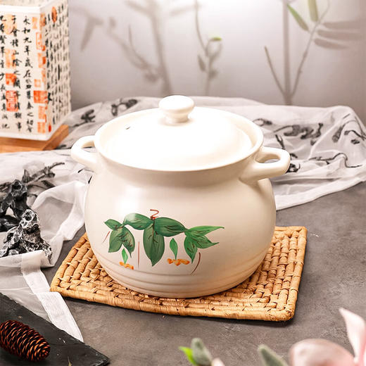 【春华福绵汤煲】陶煲王新款白色陶瓷煲汤砂锅炖锅家用煤气专用耐高温 商品图5
