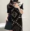 福利款   FF虚线双面提花围巾   重磅 手感超好   双面异色羊毛围巾  自带清冷贵气 商品缩略图2