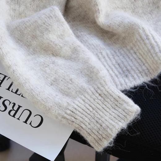 【YW】无忧购“礼物季”新年圣诞节日感蕾丝系带毛衣开衫女慵懒风加厚软糯针织外套4006（截单后3-5天发货） 商品图2