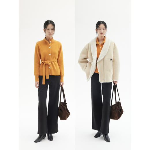 HeyDress复古水洗加绒修身牛仔裤 商品图1