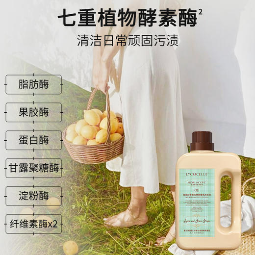 【2瓶装享：柔顺剂480ml*1袋+120ml*1袋】绽家四季繁花酵素香氛洗衣液1700m 商品图2