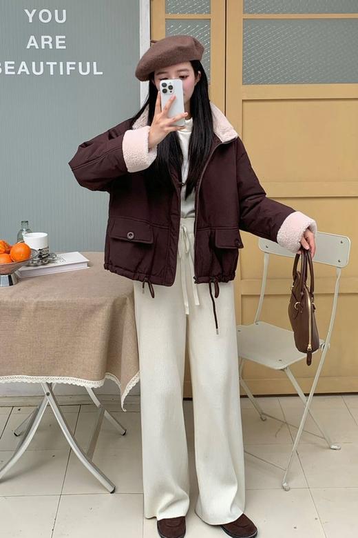 LNNNS 简约休闲加厚棉服外套 21656 商品图2