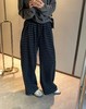 D120832休闲舒适风格高腰抽绳设计竖条纹的宽松阔腿裤 商品缩略图7