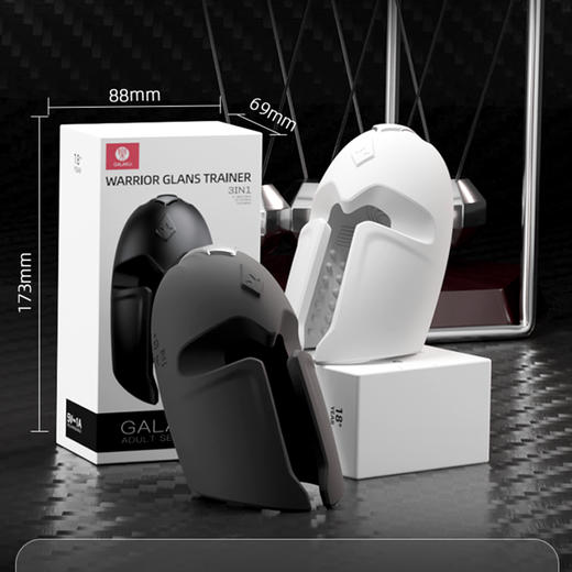 【新品延时训练】GALAKU战士训练器自慰蛋飞机杯飞机蛋黑色 商品图4