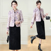 QYM 7258076新中式改良旗袍式两件套连衣裙夹棉外套打底裙套装 商品缩略图0