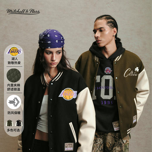 Mitchell&ness 湖人/凯尔特人 NEW VINTAGE夹克 商品图2