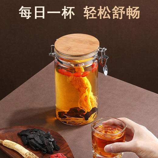 【药食同源 九蒸九晒】黄精茶  真九蒸九晒 九华多花好黄精 200g/罐（10g*20包） 商品图1