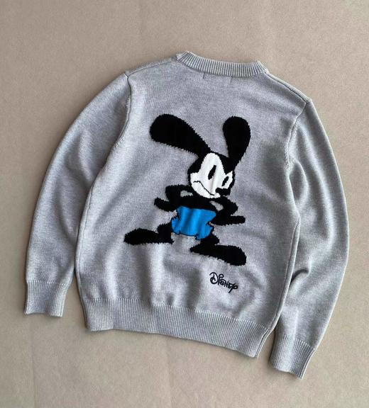 D120812秋冬新品联名款织花圆领针织套头毛衣男女同款 商品图1