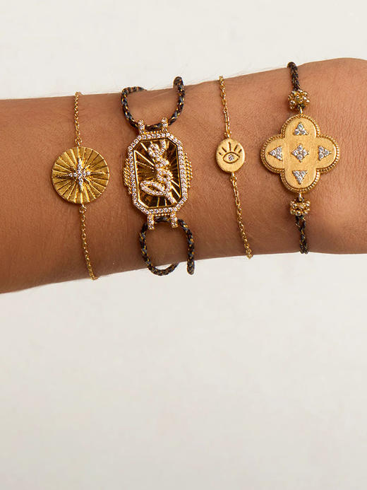 订购8周到｜MYA-BAY--EYE LOVER-爱之眼 金色 锆石 手链［比利时设计师］ 商品图2