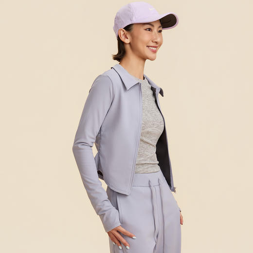 跃牌【禅语梵心】秋冬加绒裸感跑步健身运动外套女修身显瘦瑜伽服WT3411 商品图3