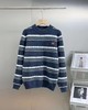 D120849秋冬条纹慵懒风宽松情侣款毛衣针织衫 商品缩略图2