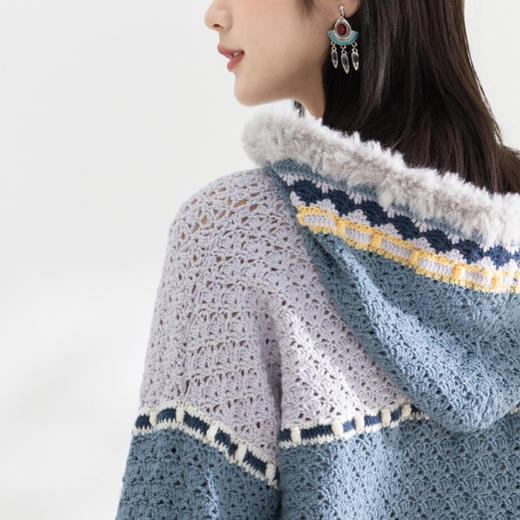 苏苏姐家桑吉连帽衫手工diy钩针编织衣服套头羊毛线团材料包 商品图3