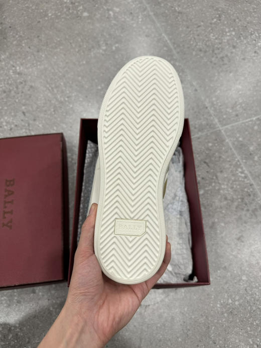 正品 BALLY巴利 运动系带 低帮 时尚板鞋 女款 白色 全新原盒 尺码38号0888 商品图4