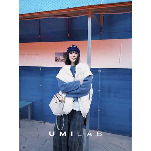UMILAB｜暖伴*造型神器 100%羊毛保暖抗寒经典三色针织冷帽K675W 商品图2