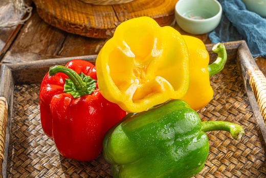 【三色水果彩椒】小身量，营养多！一款适合中国人体质的水果彩椒!拿它来当饭后水果都没问题!-QDMN 商品图2