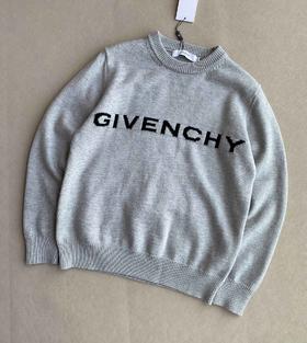 D120812秋冬新品联名款织花圆领针织套头毛衣男女同款